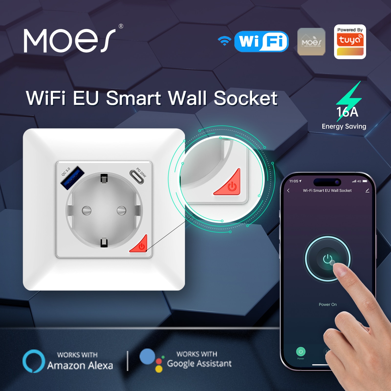 MOES   Ʈ , EU  ÷ ܼƮ,  , USB C Ÿ   ,  , ˷  Ȩ